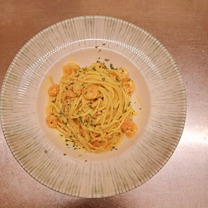 Spaghetti-Teller mit feiner Sauce
